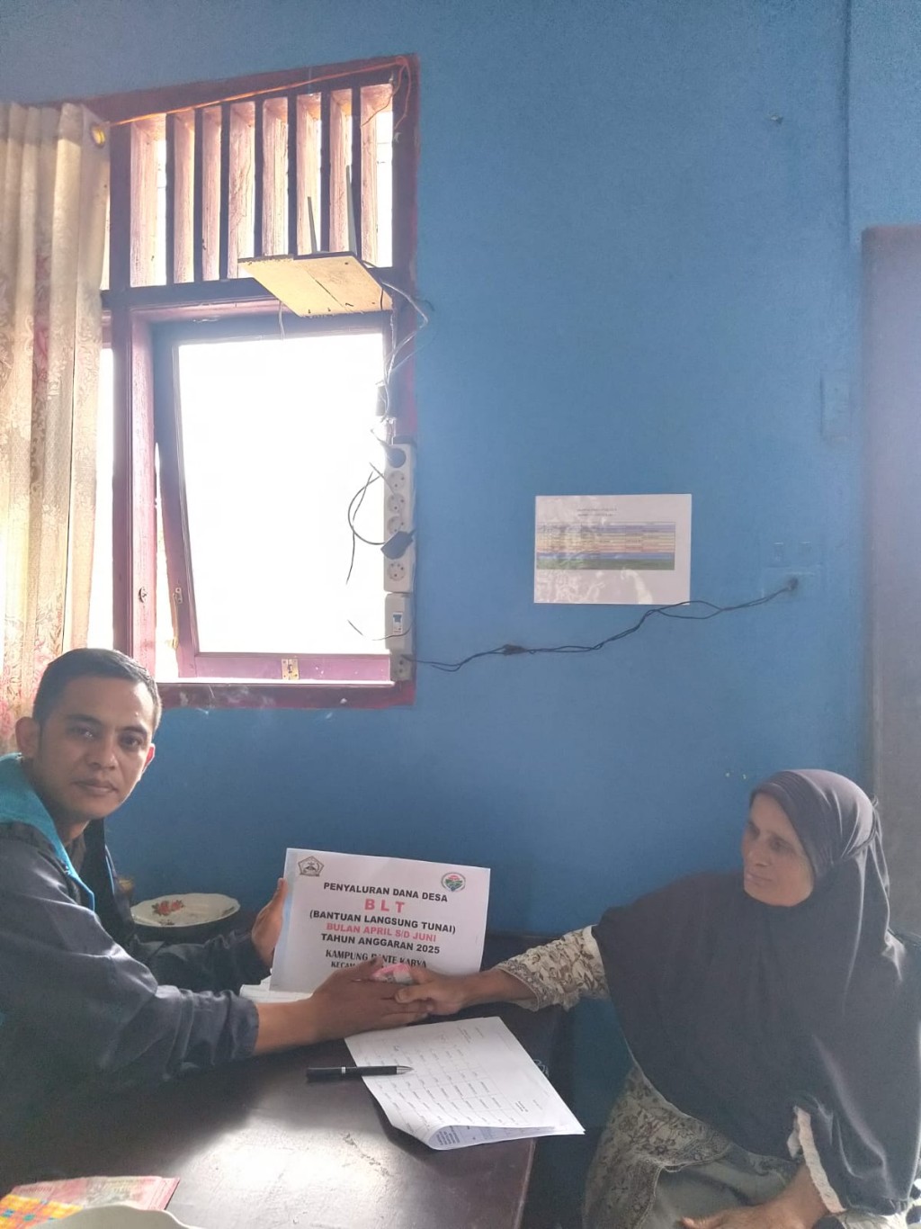 Penyaluran BLT Di Kampung Pante Karya